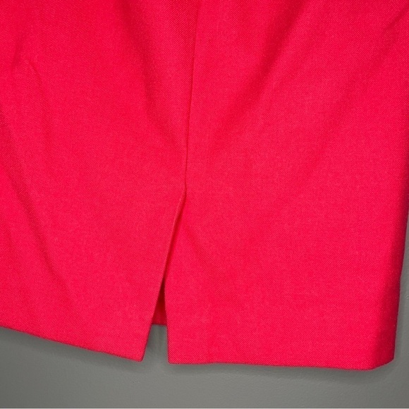 J Crew No. 2 pencil wool skirt size 4 melon/salmon - Picture 4 of 5